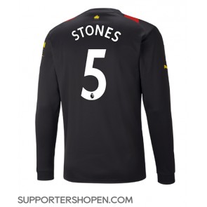 Manchester City John Stones #5 Borta Matchtröja 2022-23 Långärmad